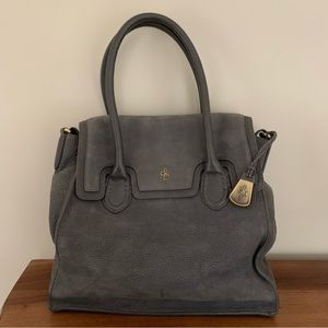 Cole Haan gray suede bag